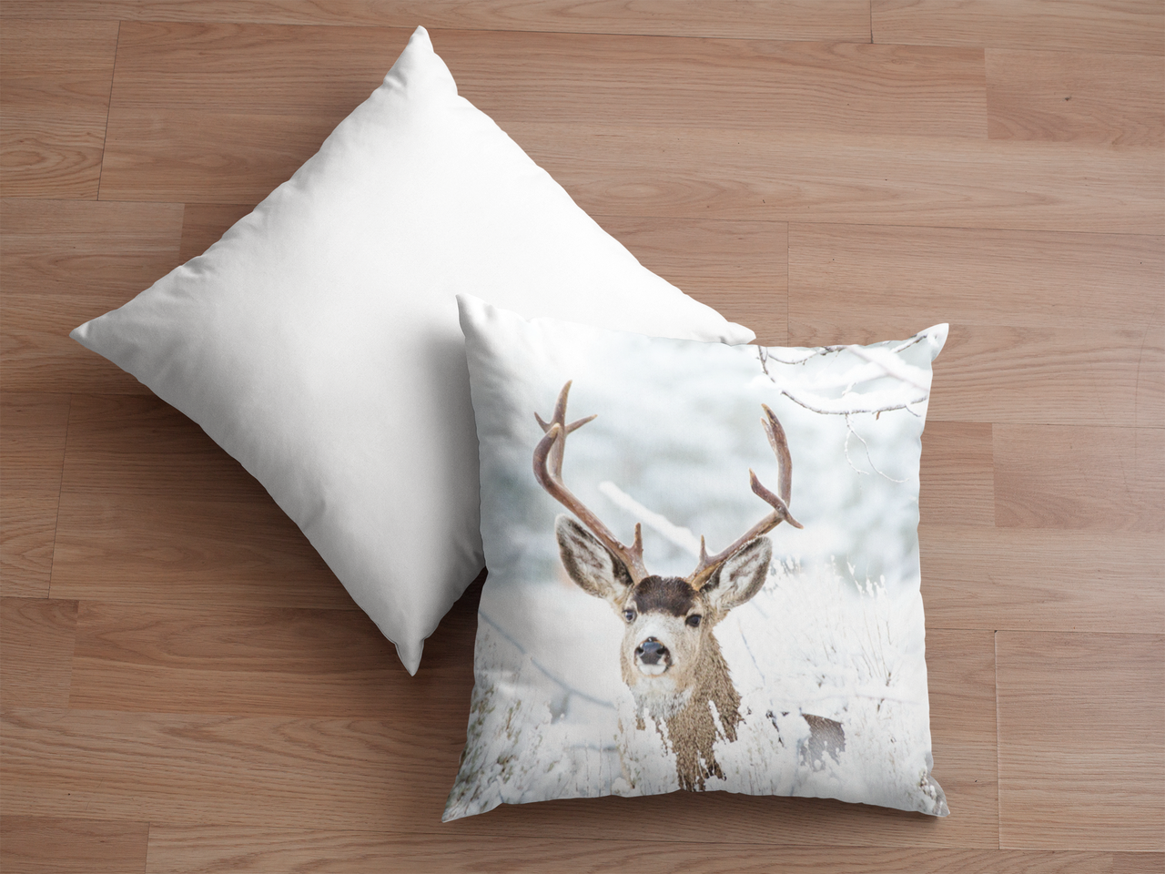 Декоративна подушка для сублімації з новорічним принтом 35х35см.NP047, фото 1