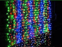 Гірлянда новорічна світлодіодна 480 Led "Водопад 3х3м" (Штора) LED MIX (прозорий дріт)