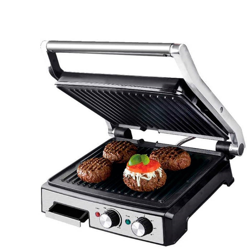 Контактний гриль притискний електричний з таймером Haeger 2800W (HG-2681), фото 1