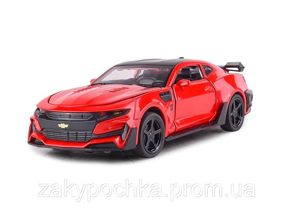 Chevrolet Camaro 1:32 металлическая Модель гоночного автомобиля