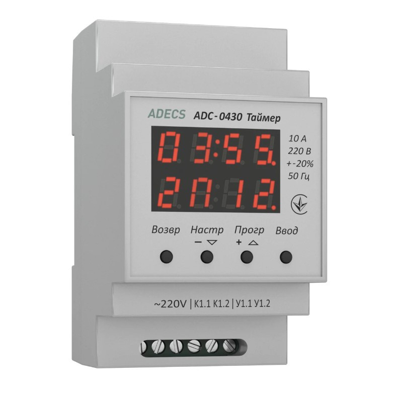 Таймер циклічний ADC-0430 (реле часу), фото 1