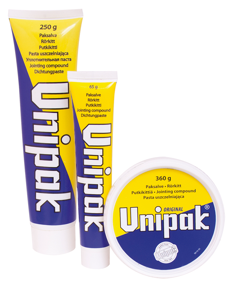 Паста для ущільнення нарізних з'єднань Unipak 250 г