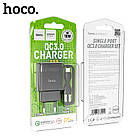 Мережевий зарядний пристрій Hoco C76A 18W Speed Cource PD3.0 (з кабелем Lightning) для iPhone 12 mini Black, фото 5
