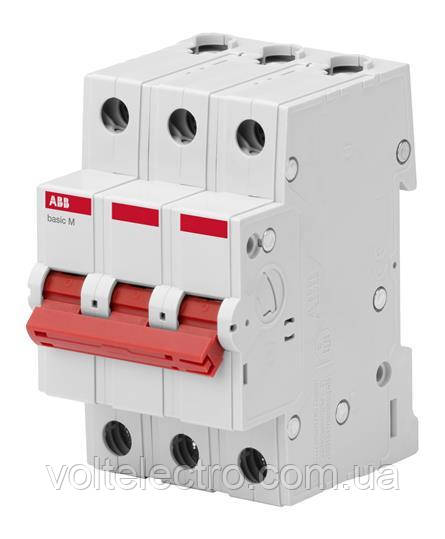 Вимикач навантаження з ручкою (3p , 63A, 1-0) ABB OT63F3, фото 1