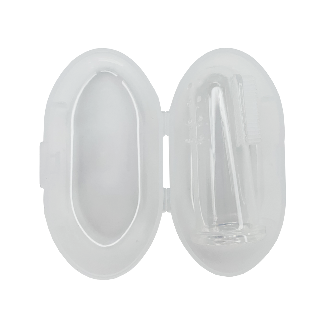 Прорізувач щітка на палець у футлярі (біла)