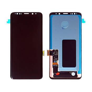 Модуль для Samsung Galaxy S9 Plus, Samsung G965 чорний, дисплей + сенсор