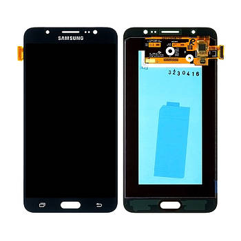 Модуль для Samsung Galaxy J7, Samsung J710 чорний, дисплей + сенсор