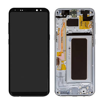Модуль для Samsung Galaxy S8 Plus, Samsung G955 сріблястий, дисплей + сенсор