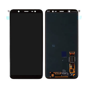 Модуль для Samsung Galaxy J8, Samsung J810 чорний, дисплей + сенсор