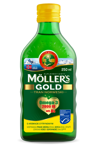 Mollers tran GOLD omega-3 норвезький риб'ячий жир, 250 мл