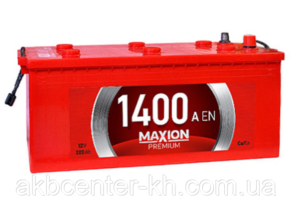 Акумулятор для вантажівок MAXION 6СТ-200А1 1400A, фото 1