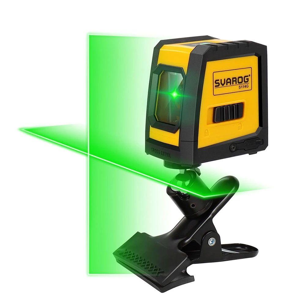 Зелений промінь SVAROG Нова модель 2 промені, лазерний рівень нівелір, фото 1