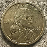 Монета США 1$ 2000 г. Летючий орел Сакагавея, фото 4