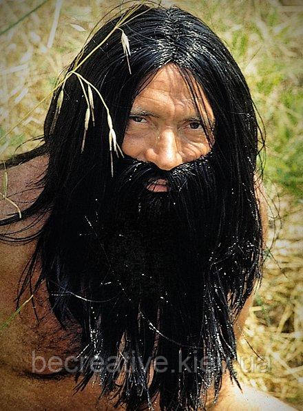 Борода та перука для образу первісної людини