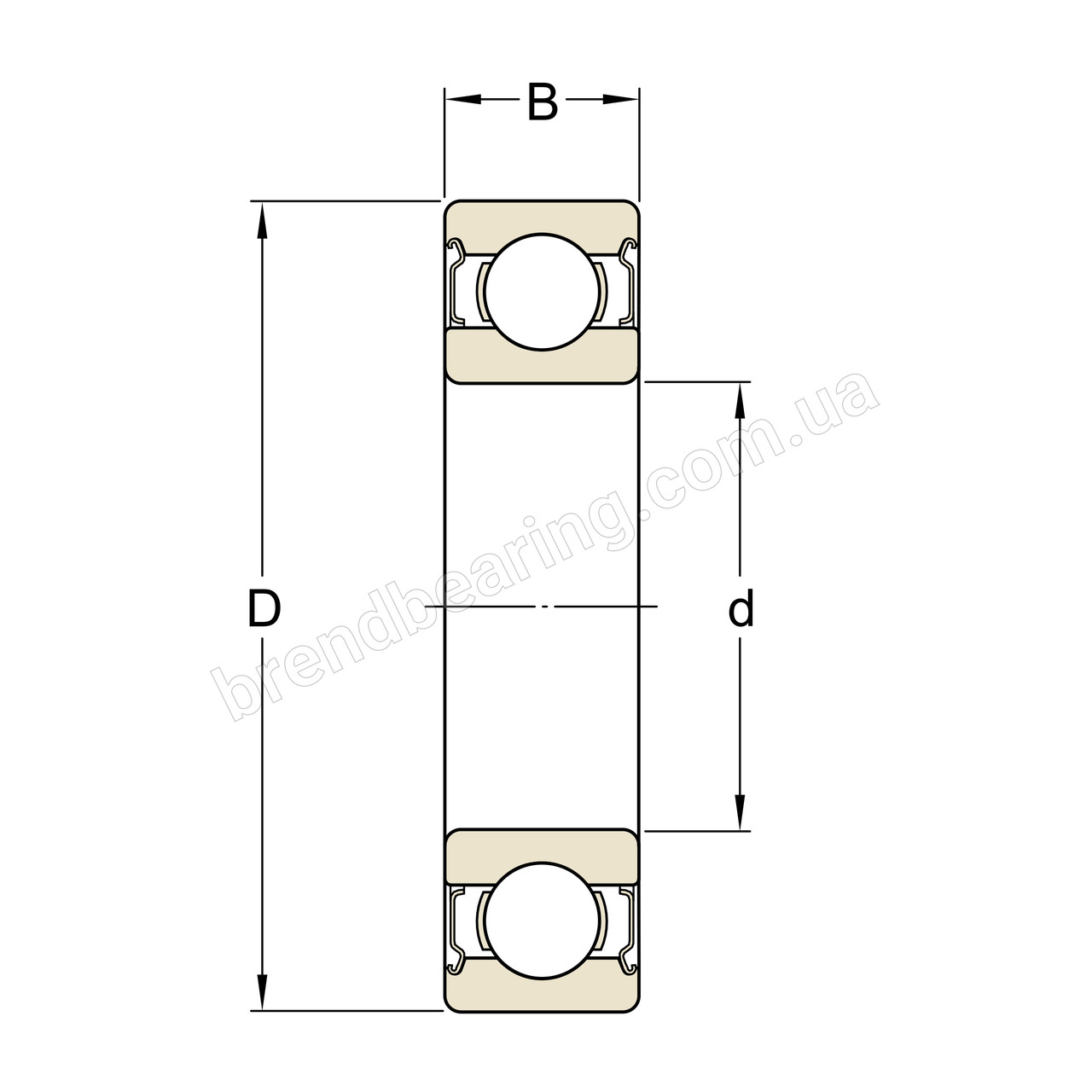 6206-2Z Підшипник SKF 30х62х16