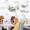 Наклейка на стіну в дитячий садок 2 літаки в хмарах(листа 60 х 90 см) Б418-1, фото 7