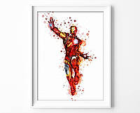 Плакат Superhero Iron Man формат А3 без рам