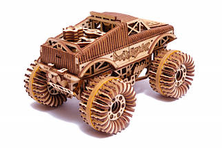 Монстр Трак (Monster Truck) Wood Trick (556 деталей) — механічний дерев'яний 3D пазл конструктор, фото 2