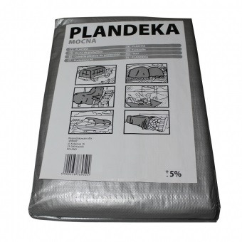 Тент Plandeka 6м х 8м з люверсами, поліпропіленовий 100г/м²