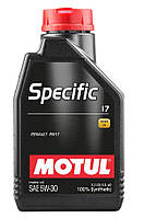 Моторное масло Motul SPECIFIC 17 SAE 5W-30, 1L
