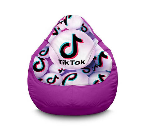 Крісло мішок "Tik Tok. Sphere. Violet" Оксфорд, фото 1