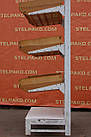 Торгові хлібні стелажі «Інтрак» 210х125 див., світло-сірі, Б/в, фото 6
