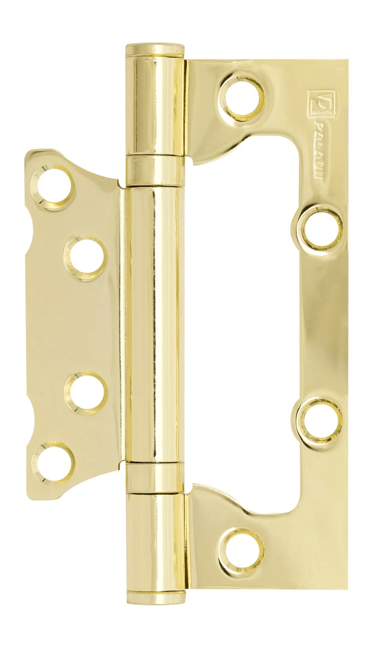 Петля дверна Kedr Flush метелик 100*63*2,0-2BB PB золото, фото 1