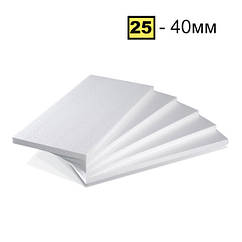 Пінопласт ПСБ-С-25 40мм 1000*500мм