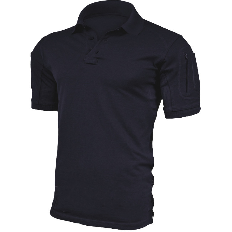 Поло Texar Elite Pro Navy Blue Розмір L, бавовна+поліестер, з кишенями на рукавах, фото 1