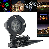Декоративний вуличний лазерний LED проектор Christmas Laser Projector 16 картриджів, фото 2