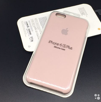 Силіконовий чохол для iPhone 6 Plus/6s Plus Silicone Case, пудра (KG-754)