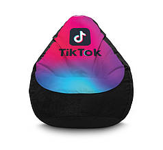 Крісло мішок "Tik Tok. Logo and  gradient. Black" Флок