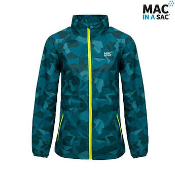 Мембранная куртка Mac in a Sac EDITION Teal Camo (XL)