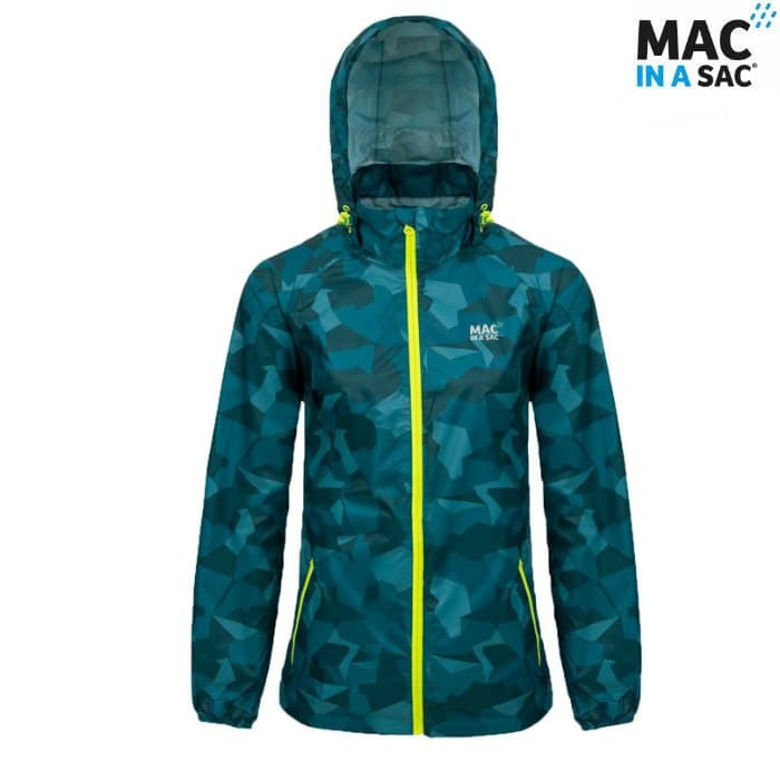 Мембранная куртка Mac in a Sac EDITION Teal Camo (S) - фото 2 - id-p1312004151