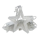 Світлодіодна гірлянда-штора Зорепад 2.5 м, 12 зірок, Біла, фото 3