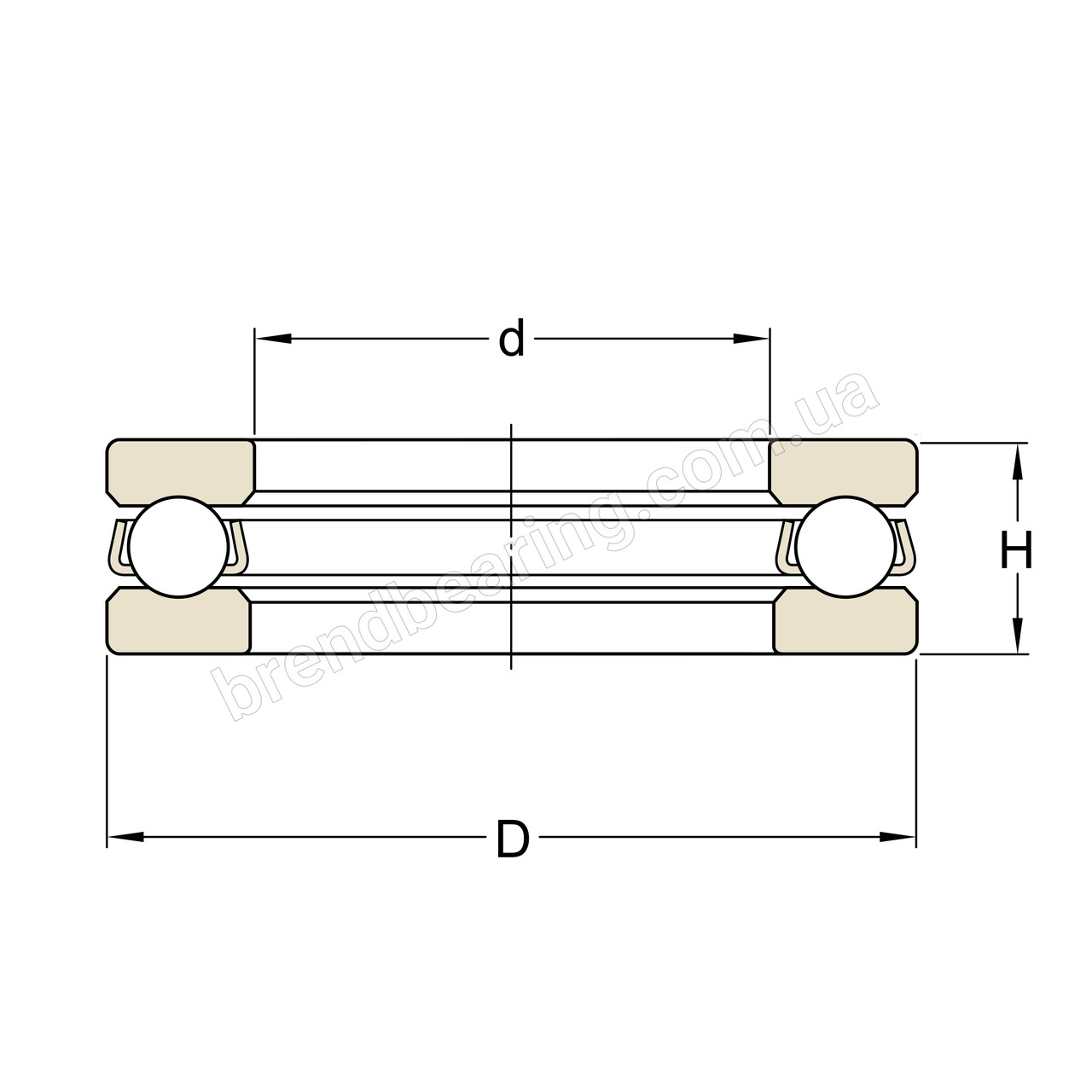Підшипник SKF 51148 M (8148 Л)