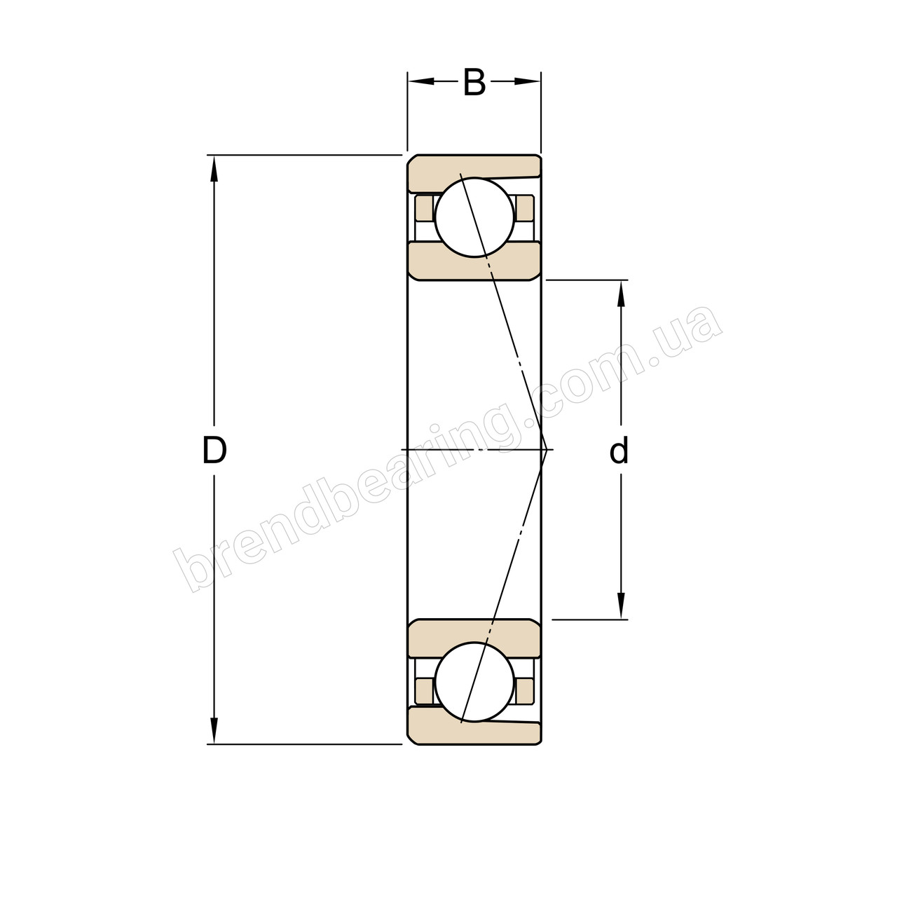 Підшипник SKF 7009 CD/P4A (4-36109)