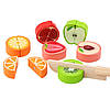 Дерев'яна іграшка набір для навчання "цифри-фрукти". Розвиваючі іграшки для дітей, AL2229-00, фото 6