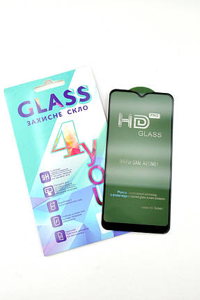 Захисне скло Samsung A01/A015 HD PRO Black 4you, фото 1