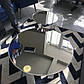 Круглий дзеркальний журнальний столик Signal Bora C 42х46 см на хром ніжках для холу модерн, фото 3