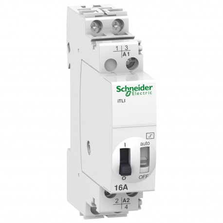 Імпульсне реле Schneider-Electric Acti 9 iTLI A9C30015 (1НО+1НЗ, 1P, 16A, AC12/DC6)