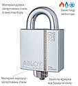 Замок навісний ABLOY PLLW350T *PROTEC2 CLIQ TA77ZZ M/S NR_shackle 25мм 14мм BOX, фото 6