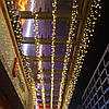 Гірлянда Бахрома для дому, ресторану 8x0,6 метра 120 LED, 20 ниток, 220В, IP55. Гірлянда Золото, AL-1794-65, фото 4