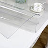 Силіконове м'яке скло Прозора захисна скатертина для столу та меблів Soft Glass (3.3х1.0м) товщина 1.5мм, фото 3