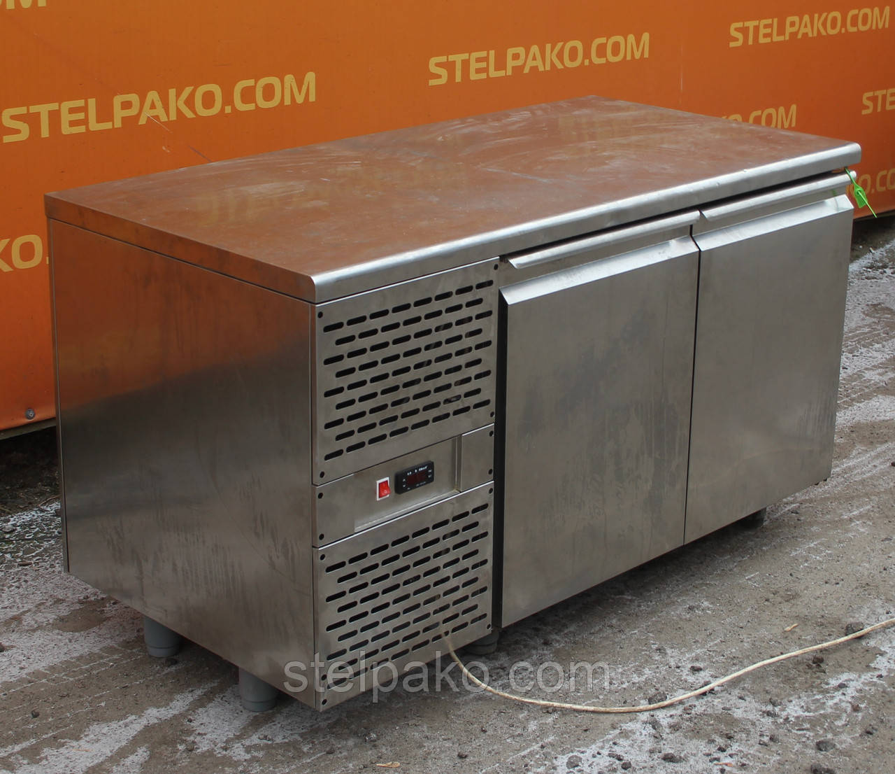 Холодильний стіл з нержавіючої сталі 160х70х85 див. (Польща), Б/у