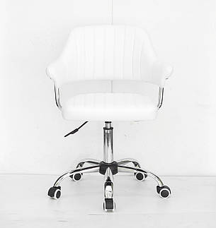 Стілець офісний JEFF CH- OFFICE еко шкіра ,білий, фото 1