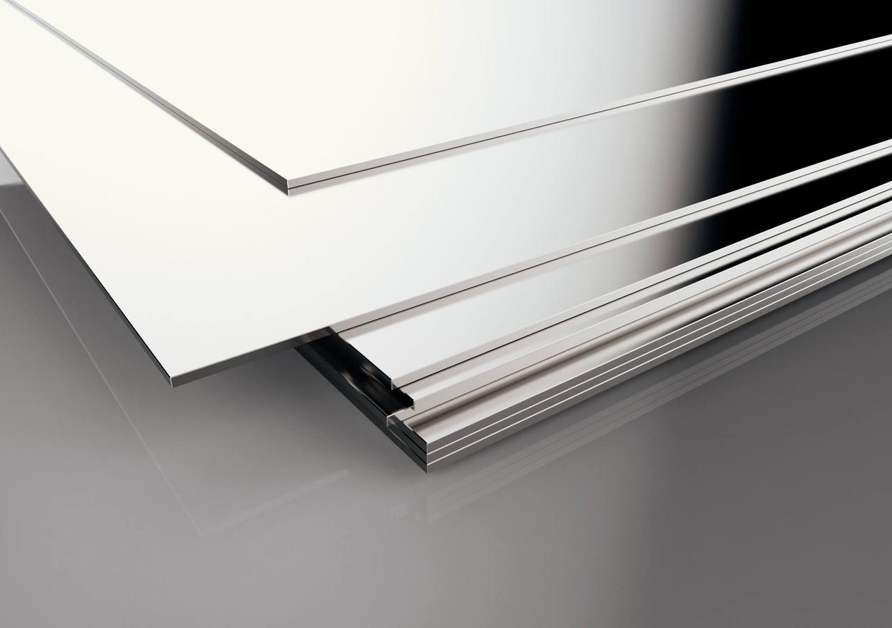 Нержавіючий лист aisi 430 розмір 1.5 × 1000 × 2000 мм 2B+PVC