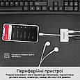 Адаптер Promate MediaBridge-i Lightning/USB 3.0 OTG+AUX 3.5 мм+10Вт Lightning-in White (mediabridge-i.white), фото 3