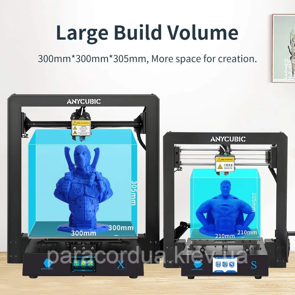 3D принтер ANYCUBIC Mega X комплект Оригінал + 1 кг пластику PLA белый - фото 8 - id-p1311319203