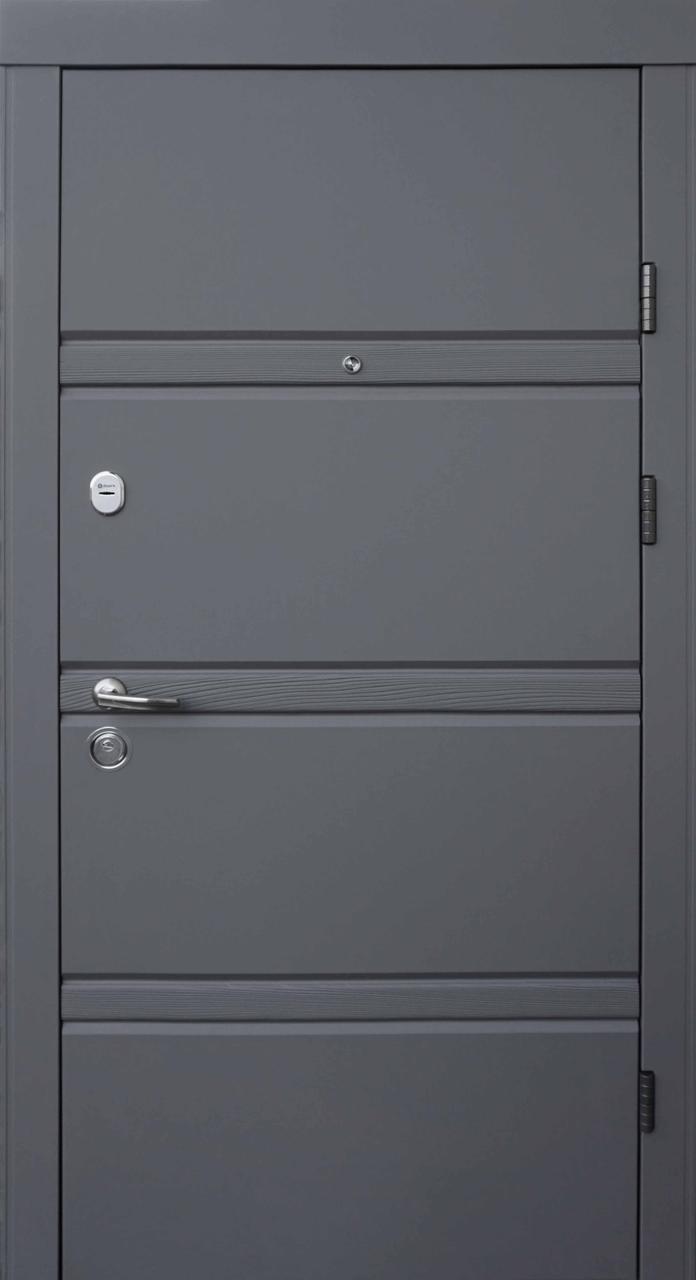 Вхідні двері Qdoors Ультра Грація елегантний сірий/венге ванільний горизонт